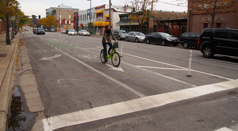 Pedestrian and Bicycle Safety Islands :: Minneapolis Street Guide