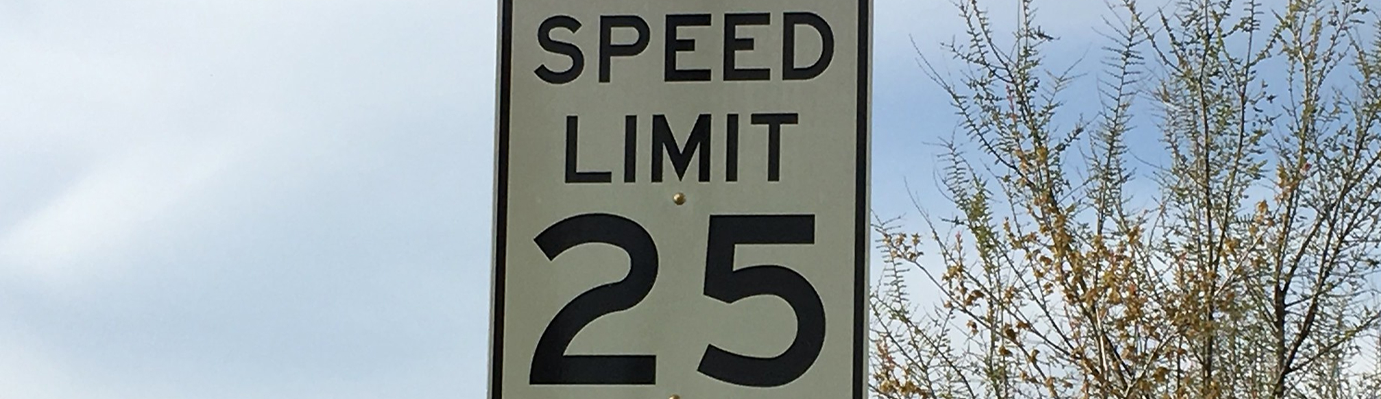 Speed limit sign
